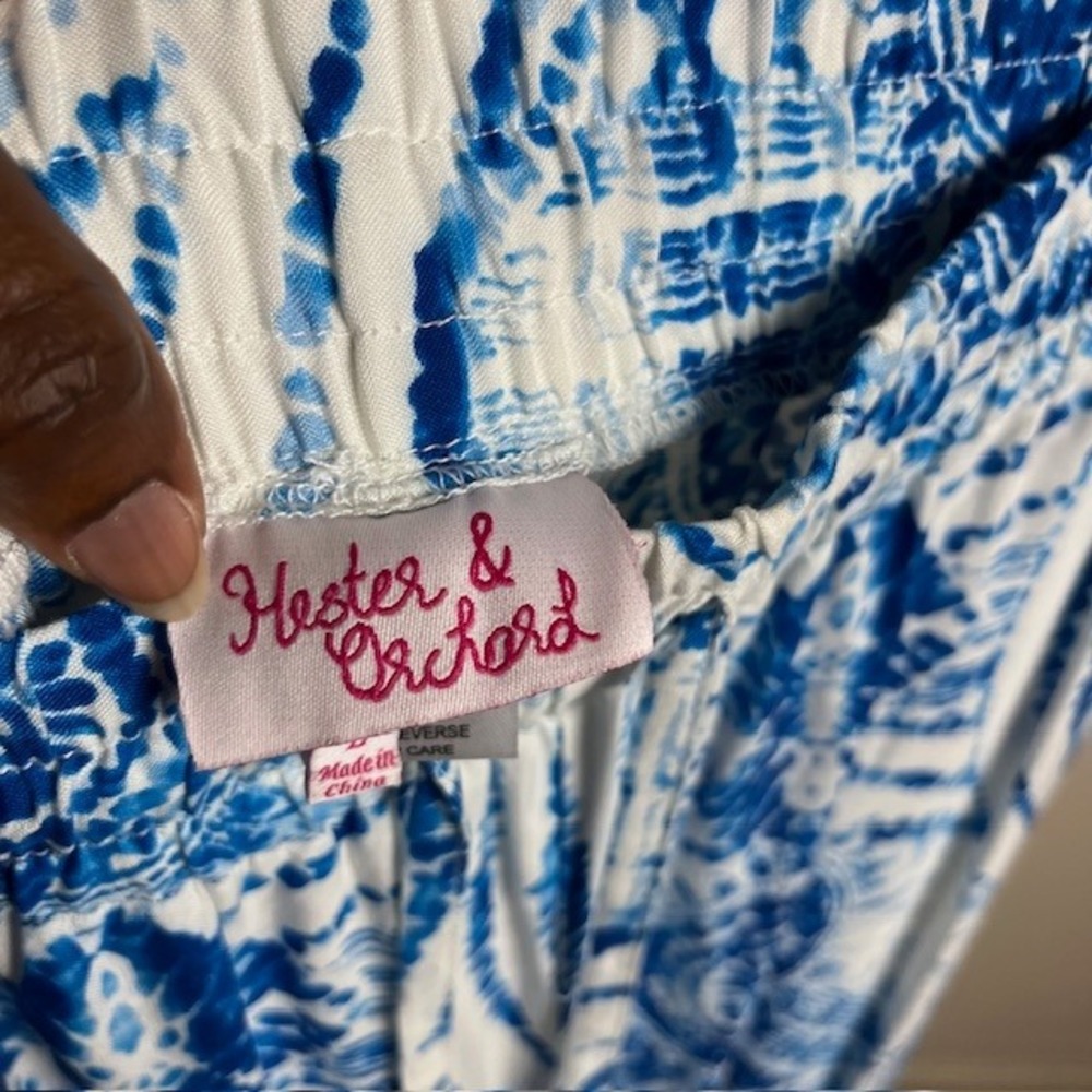 Hester & Orchard Sz L Dye Wide‎ Leg Lounge Pants Stretchy Flowy Beachy Comfort - Picture 8 of 11